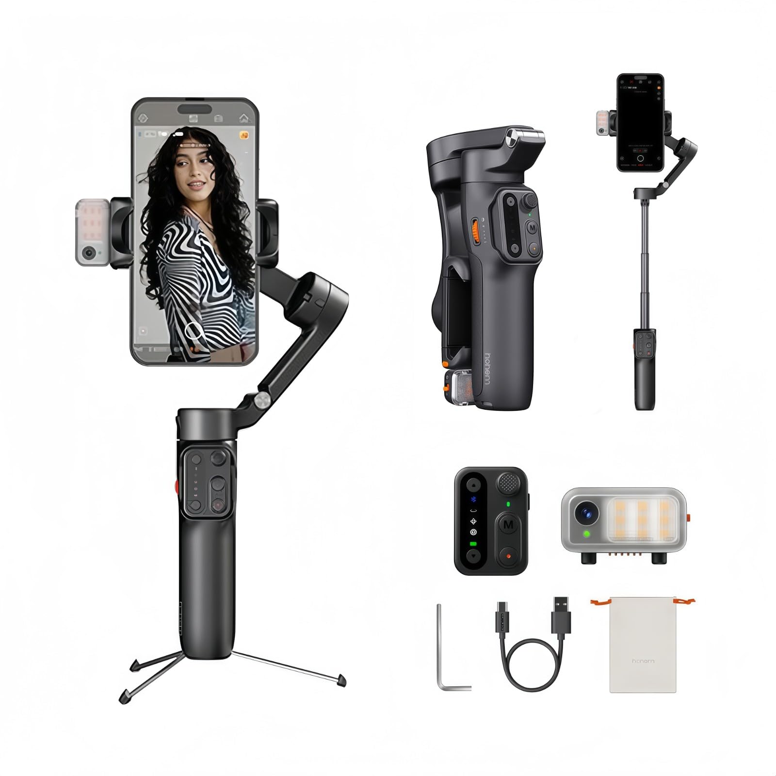 Amazon.co.jp: Hohem iSteady V3 ジンバルスタビライザー - 磁気AI