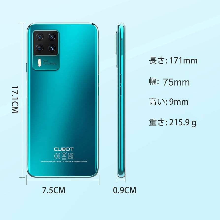 Amazon | 【日本正規代理店】CUBOT X50 simフリースマホ本体 8GB+128GB