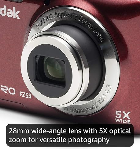 Amazon.com : Kodak PIXPRO Friendly Zoom FZ53-RD 16MP Digital