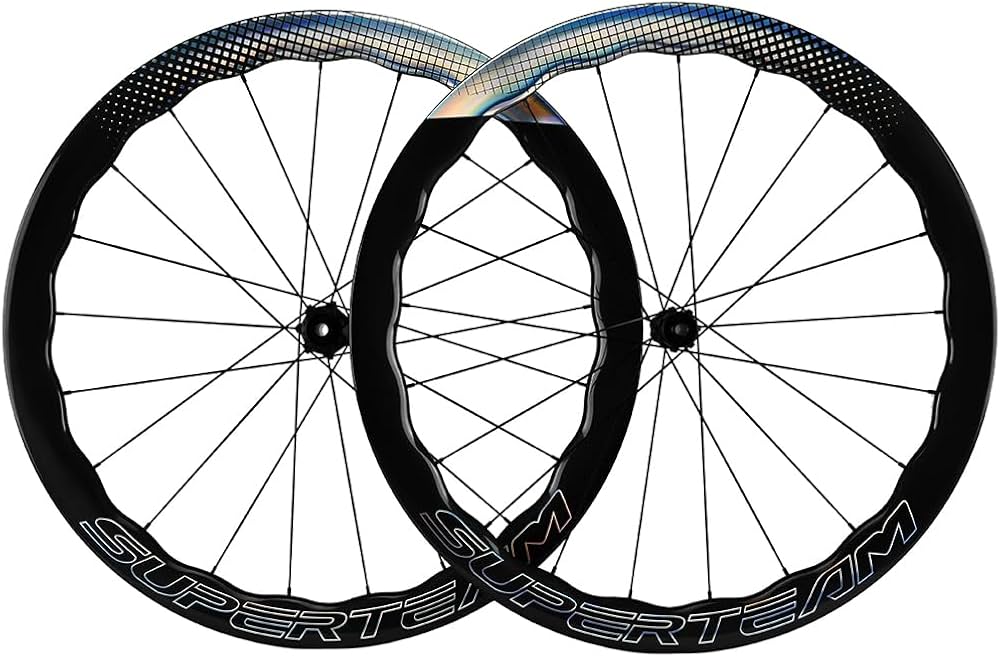 Amazon | SUPERTEAM カーボンファイバー チューブレス ホイールセット