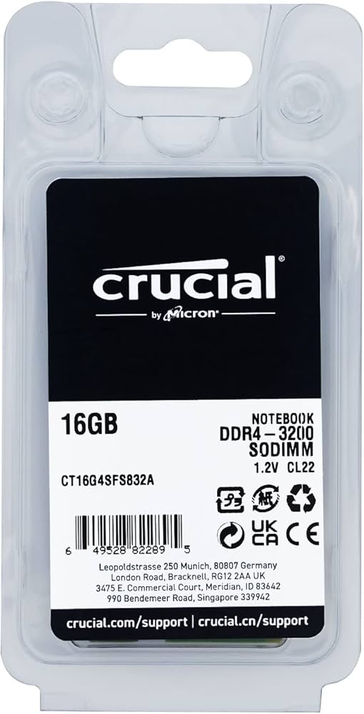 Amazon.co.jp: Crucial ノートPC用 メモリ PC4-25600(DDR4-3200) 16GB