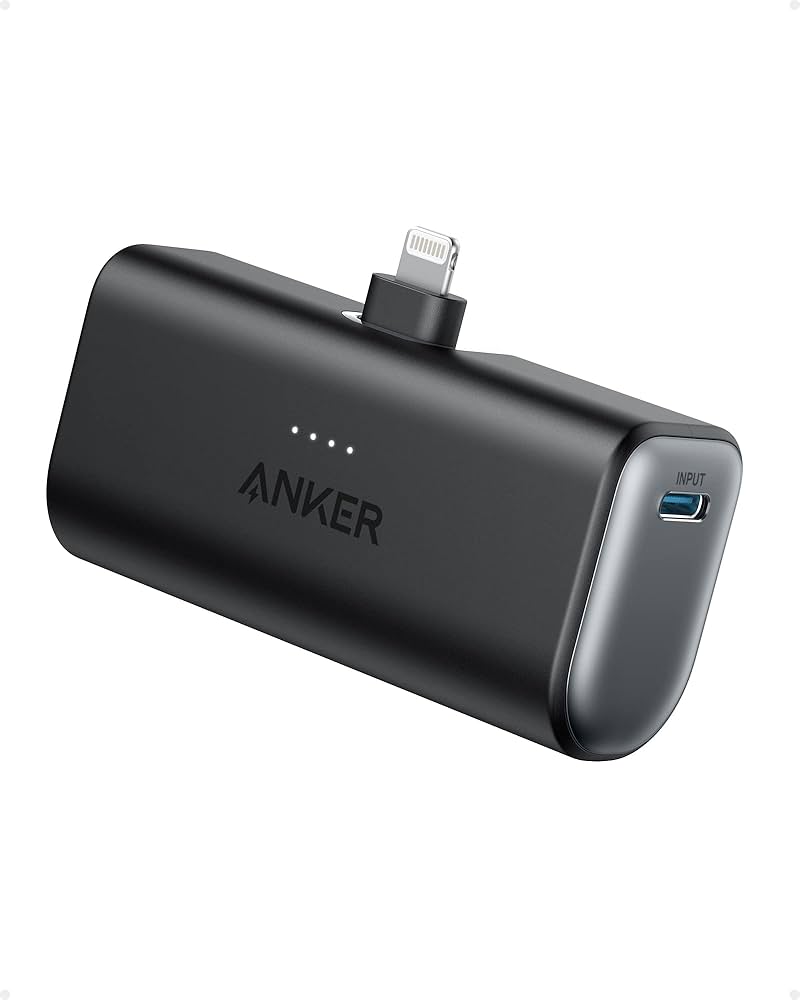 Amazon | Anker Nano Power Bank (12W, Built-In Lightning Connector