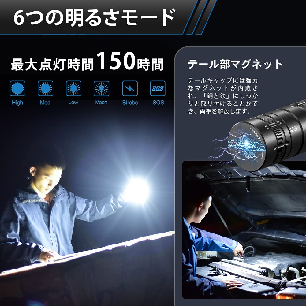 Amazon.co.jp: 【国内正規品】WUBEN (ウーベン) 懐中電灯 LED