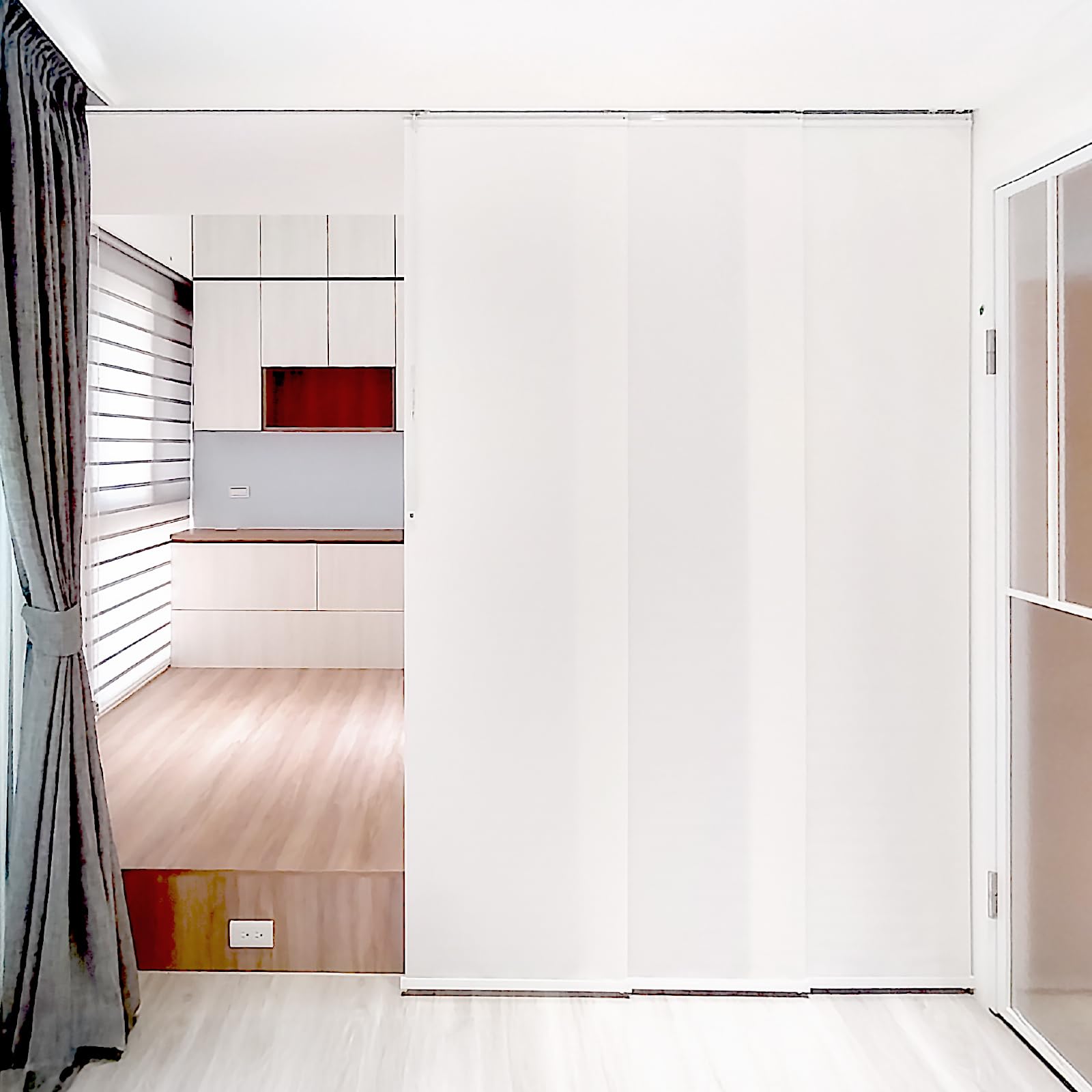 Amazon｜Augido、パネルカーテン、パネルスクリーン、間仕切り、60cmx4