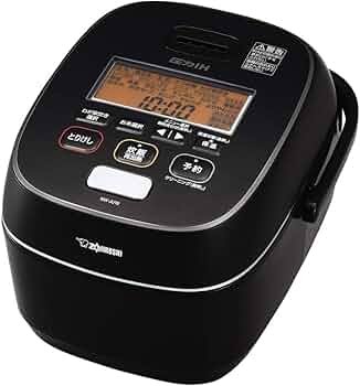 Amazon | 象印マホービン 炊飯器 5.5合 ブラック NW-JU10-BA | 象印