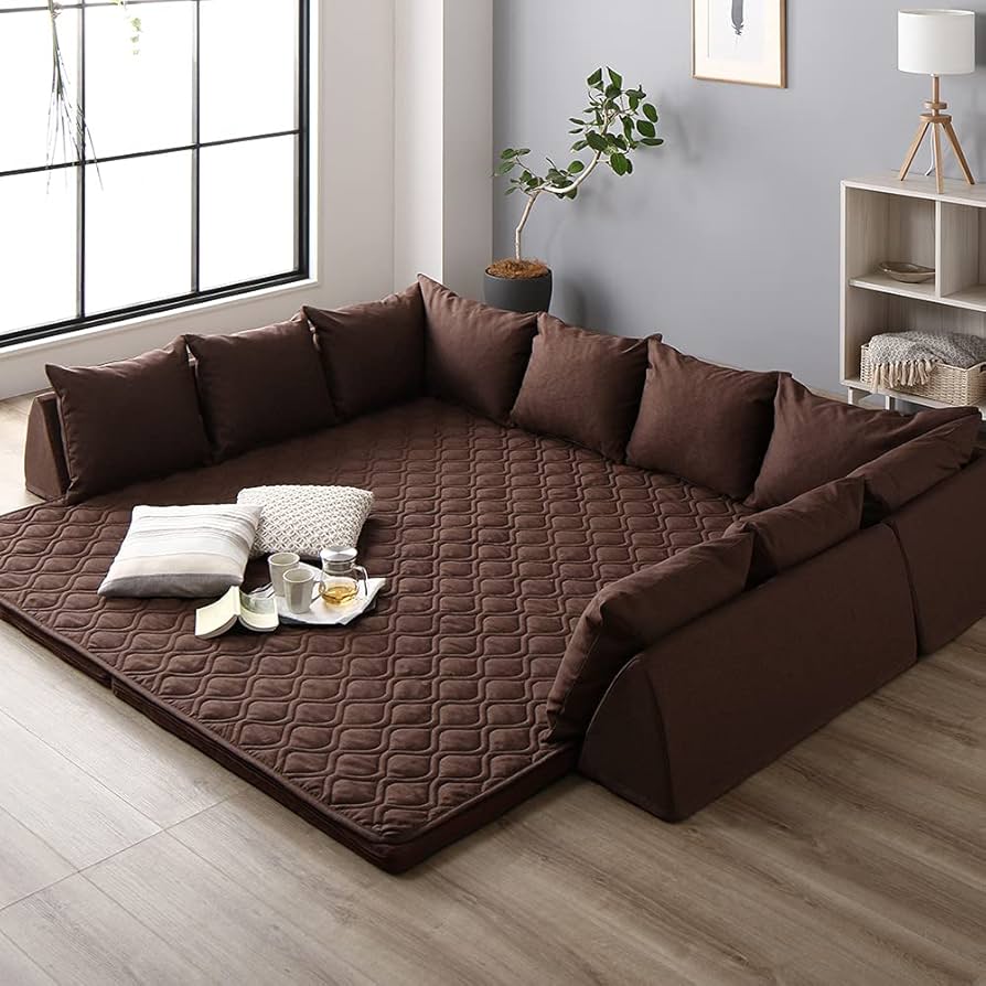 Amazon｜ソファ フロアソファー コーナーソファー U型タイプ 洗える