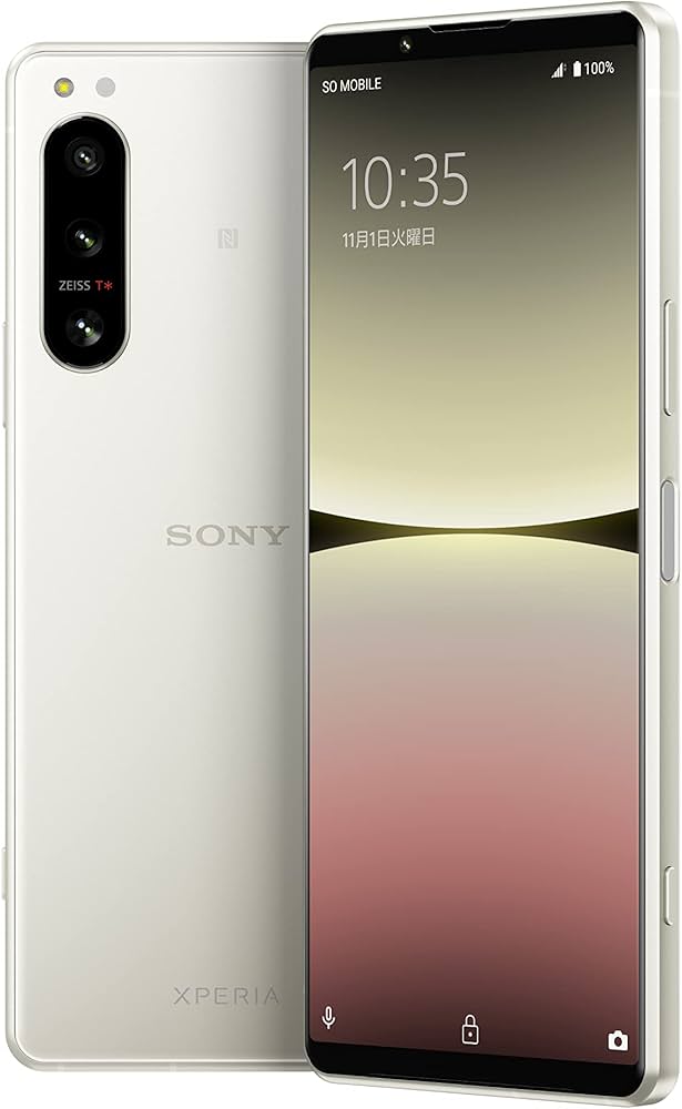 Amazon | ソニー Xperia5IV エクリュホワイト SIMフリースマホ XQ-CQ44