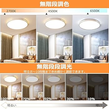 Amazon.co.jp : 調色調整機能付き LEDシーリングライト 35W 8畳 高輝度