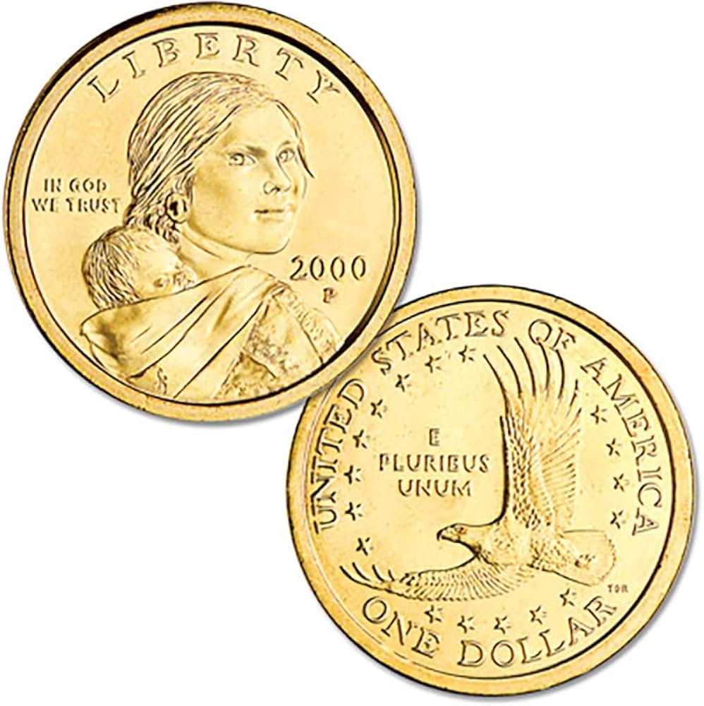 2000 P, D Native American (Sacagawea/Golden) Dollar 2 Coin Set