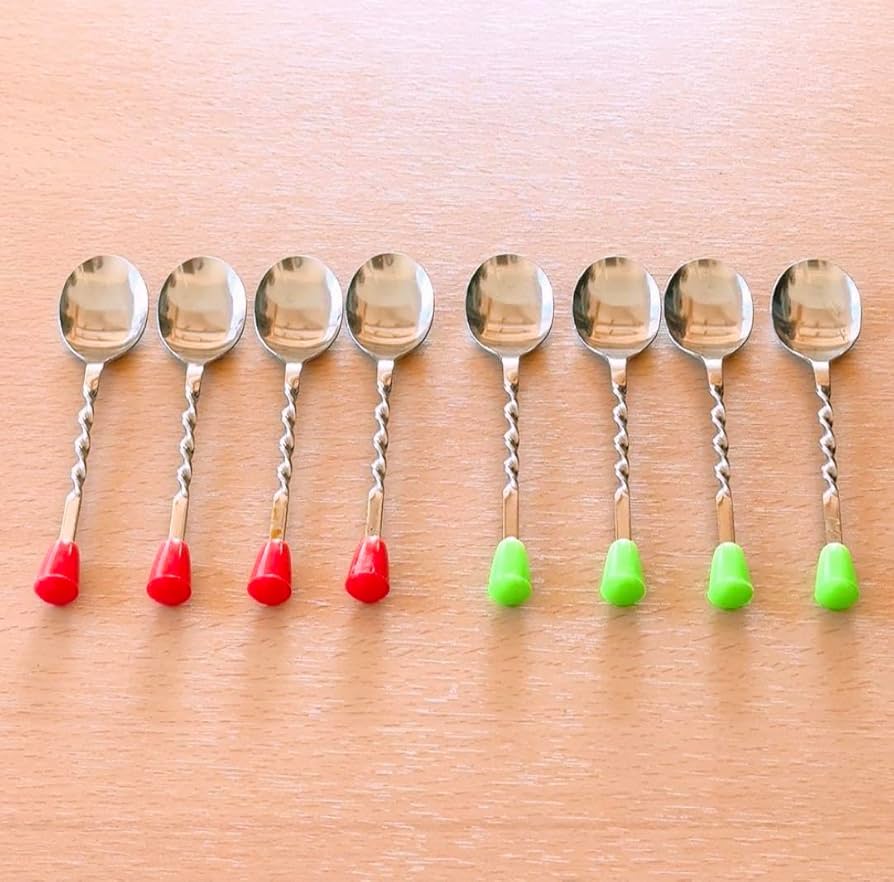 Amazon.co.jp: レトロティースプーン デザートスプーン ねじねじ