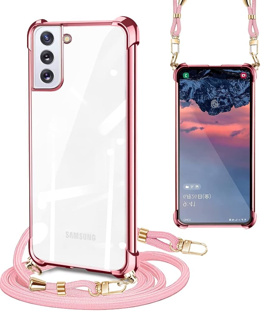 Amazon.co.jp: PAILAIMEN Galaxy S21 ケース クリア ショルダー