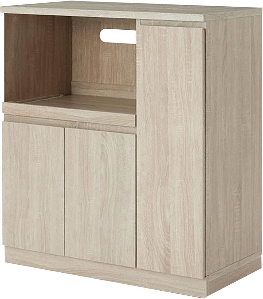 Amazon｜LOWYA ロウヤ キッチンカウンター レンジ台 キッチン収納 食器