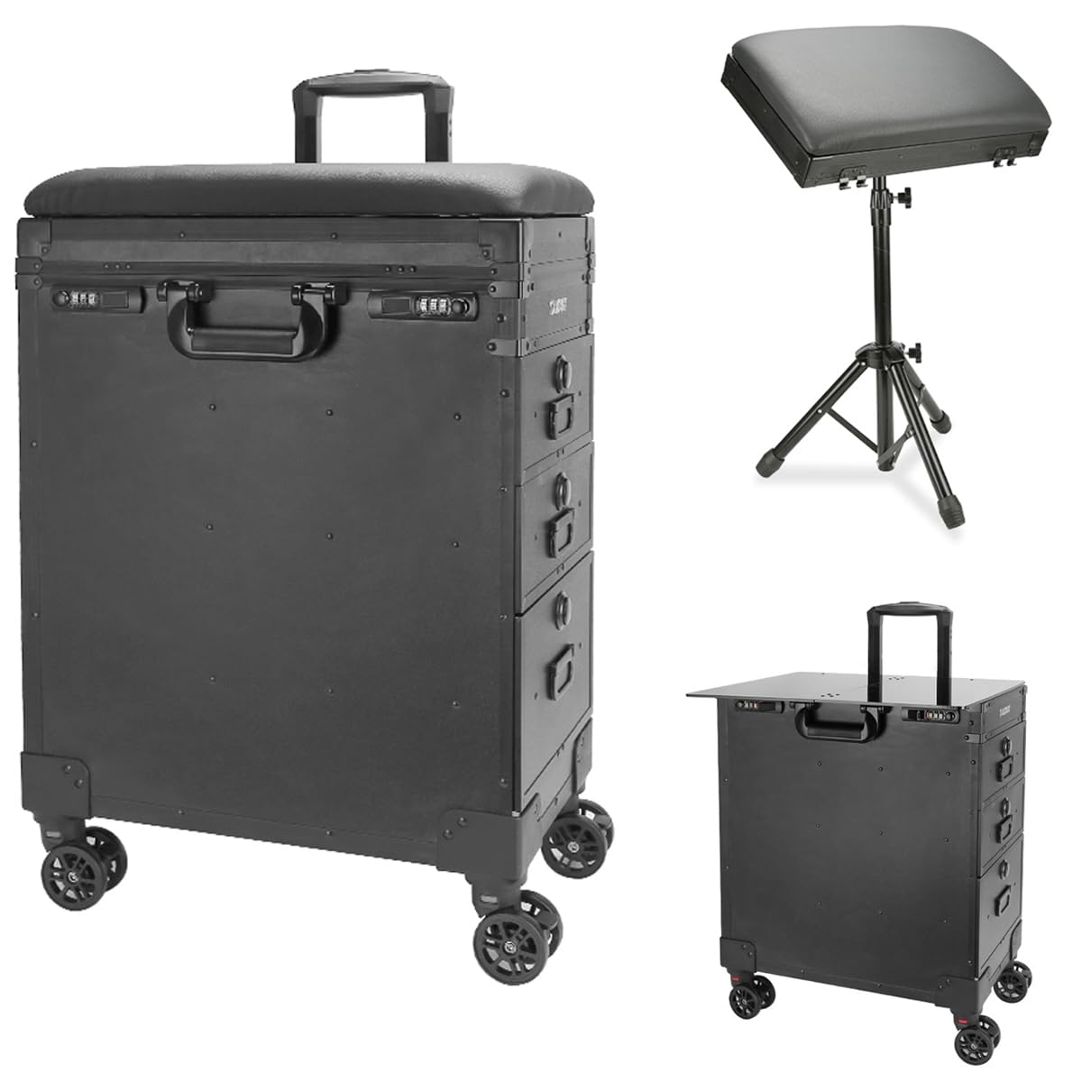 Amazon.co.jp: NATUMER タトゥートロリーケース 3つの引き出しと3桁の