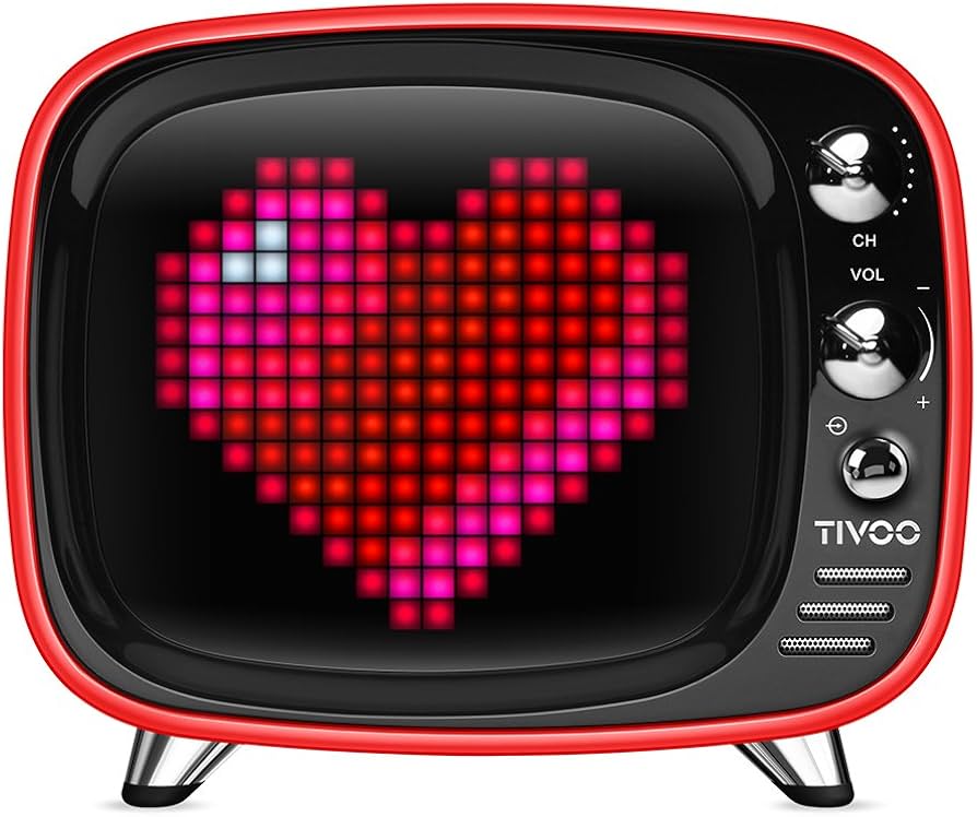 Amazon | Divoom TIVOO レトロTV型モニター搭載 Bluetoothスピーカー