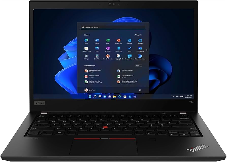 Amazon.com: Lenovo ThinkPad T14S Gen 2, Intel Core i7-1185G7, 14