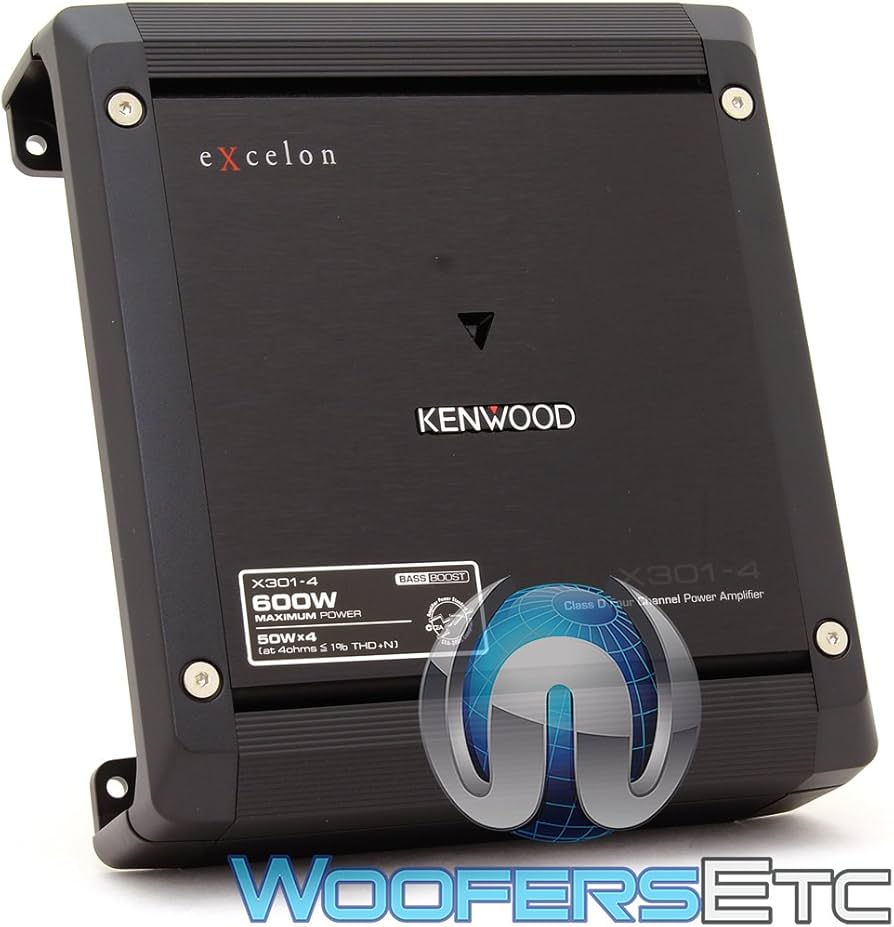 Amazon.com: Kenwood Excelon X301-4 4-Channel Car Amplifier