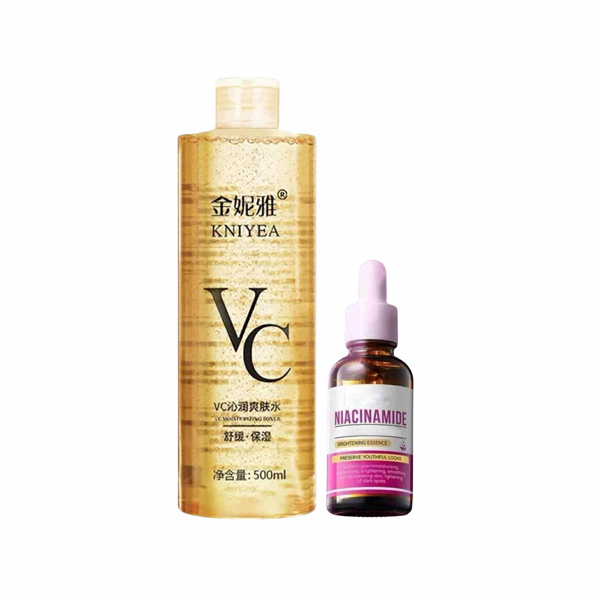 Amazon.com : KNIYEA VC Soothing Toner 500ml & Niacinamide Serum
