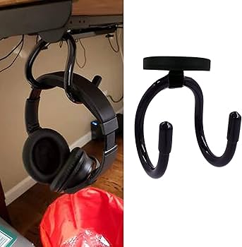 Amazon.co.jp: マグネット式ヘッドホンハンガー スタンドマウント PC