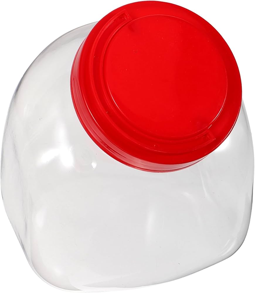 Amazon.co.jp: CORHAD 透明プラスチック製蓋付きキャンディジャー 大