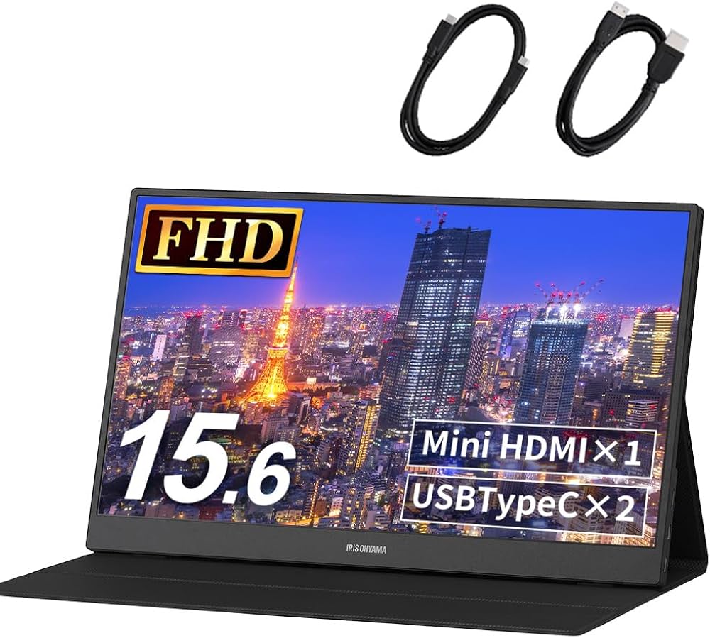 Amazon.co.jp: Iris Ohyama DP-CF163S-B Mobile Monitor, 15.6-inch