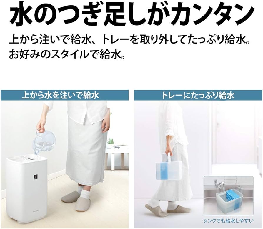 Amazon.co.jp: シャープ プラズマクラスター搭載 加湿器 ホワイト HV