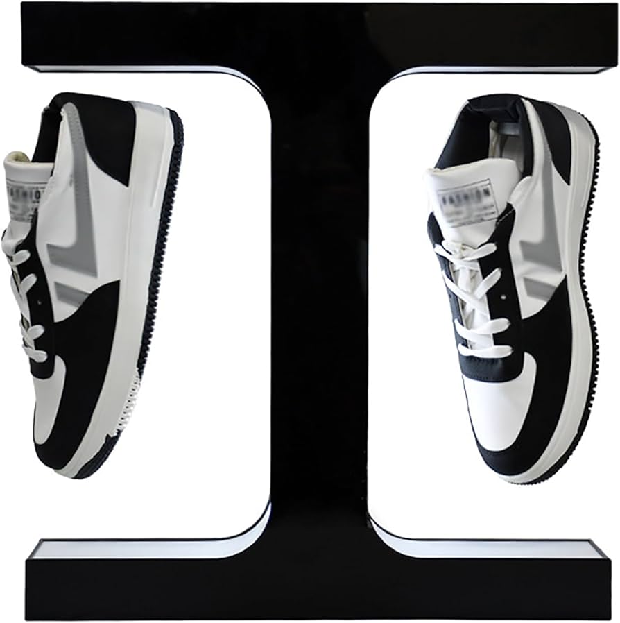 Amazon｜FXNFXLA 浮遊靴ディスプレイスタンド、360°回転LED