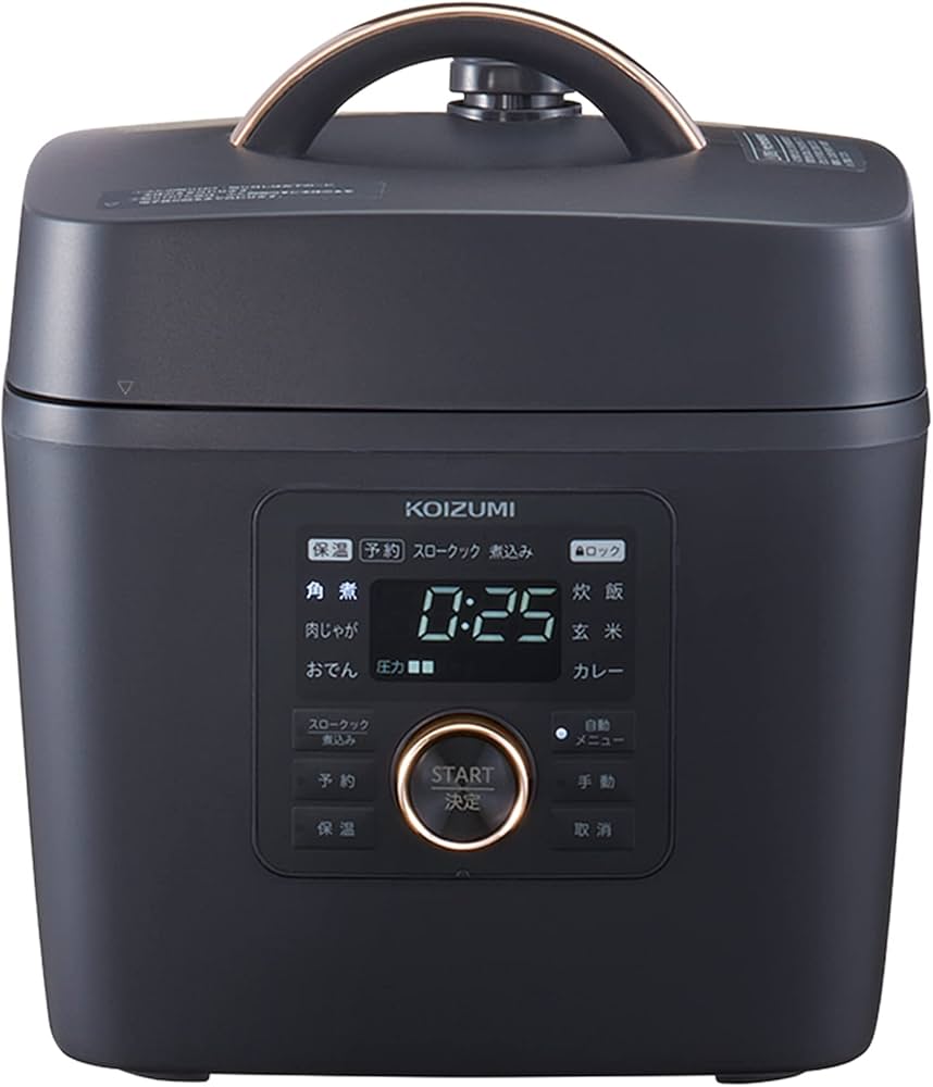 Amazon | コイズミ マイコン電気圧力鍋 1.6L 6種類自動メニュー