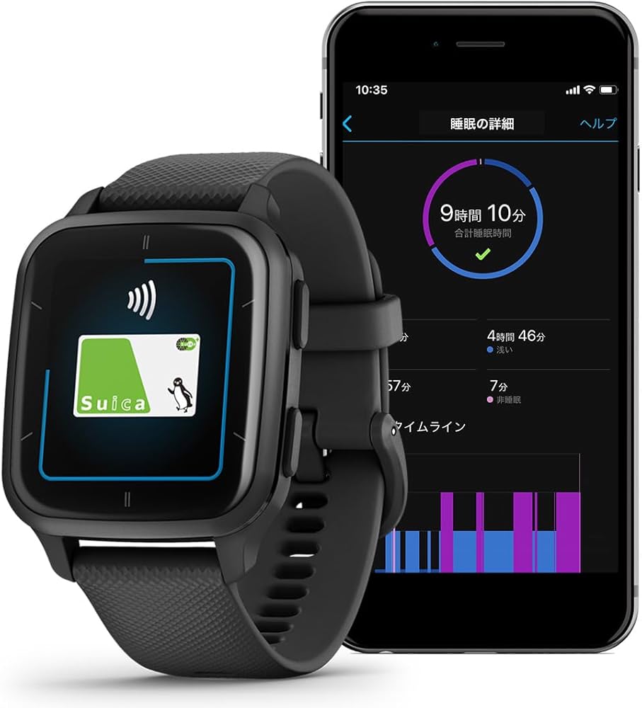 Amazon.co.jp: GARMIN(ガーミン) Venu Sq 2 Music Black/Slate【日本