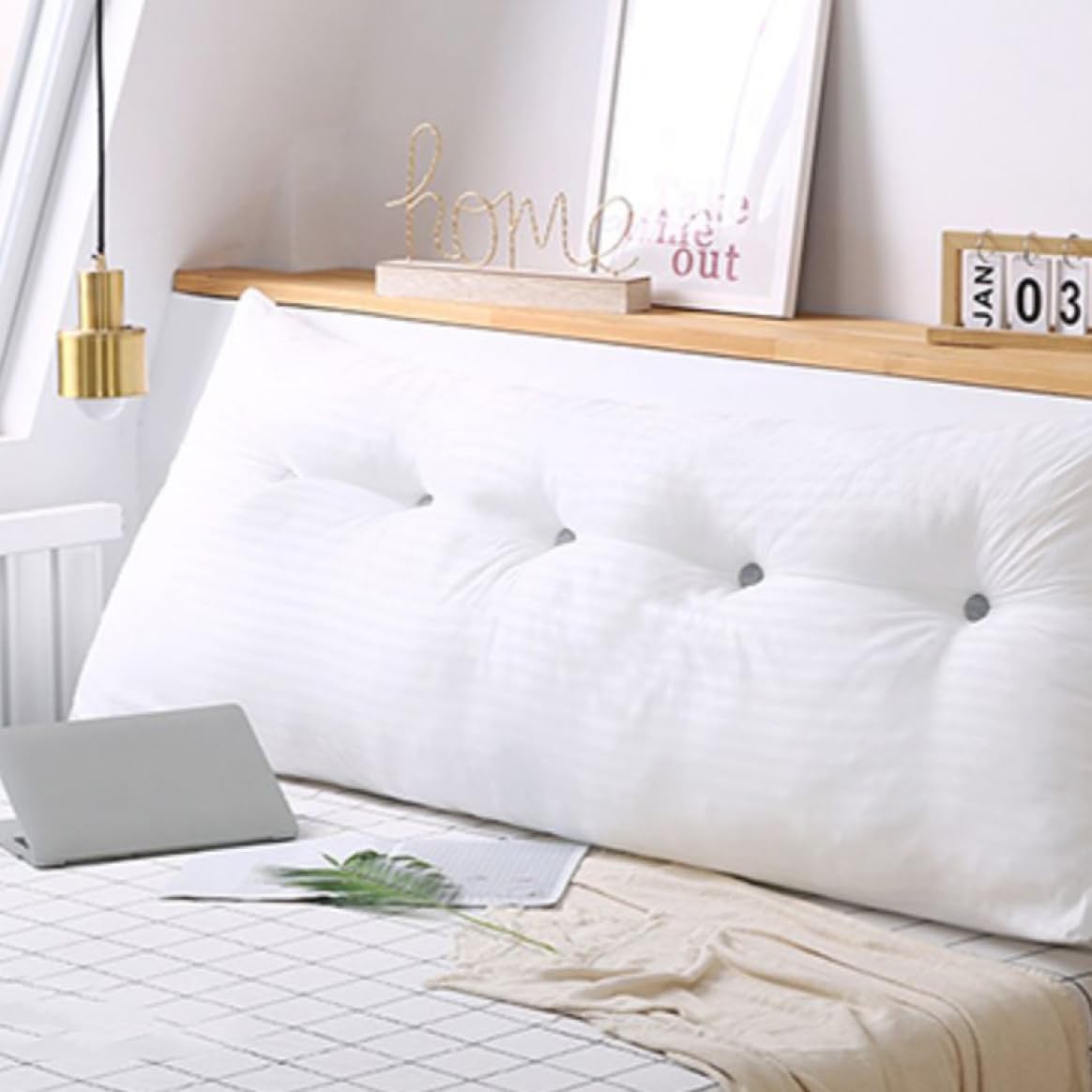 Amazon｜[KUZQIM] 背もたれ クッション 三角クッション 80*50*20