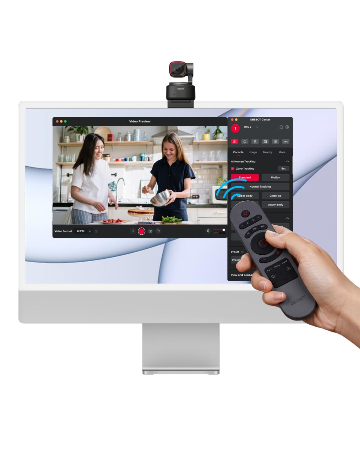 Amazon.com: OBSBOT Tiny 2 Lite 4K Webcam & HDMI Adapter & Remote