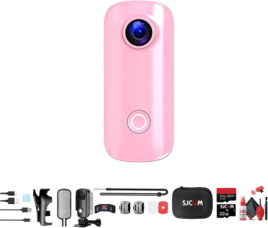 Amazon.com : SJCAM C100 Plus Action Camera in Pink with 4K Video