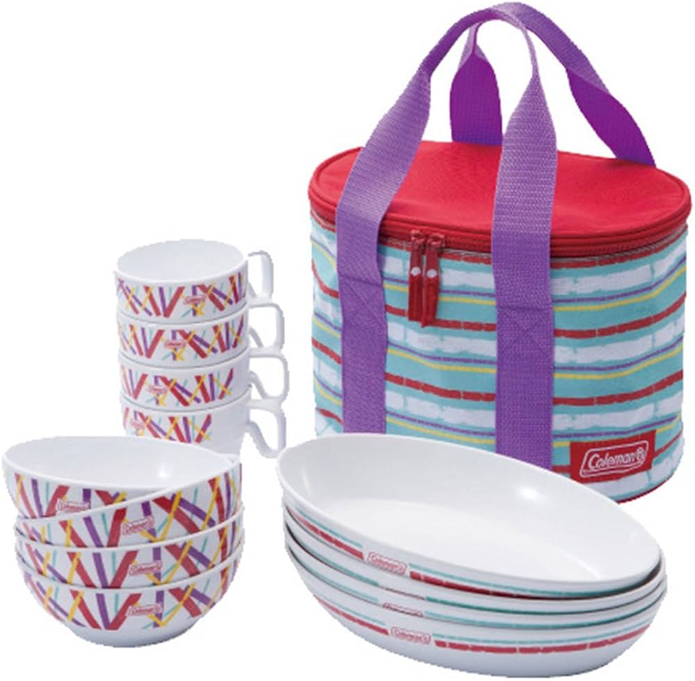 Amazon | Coleman(コールマン) カラフルディッシュウェアセット