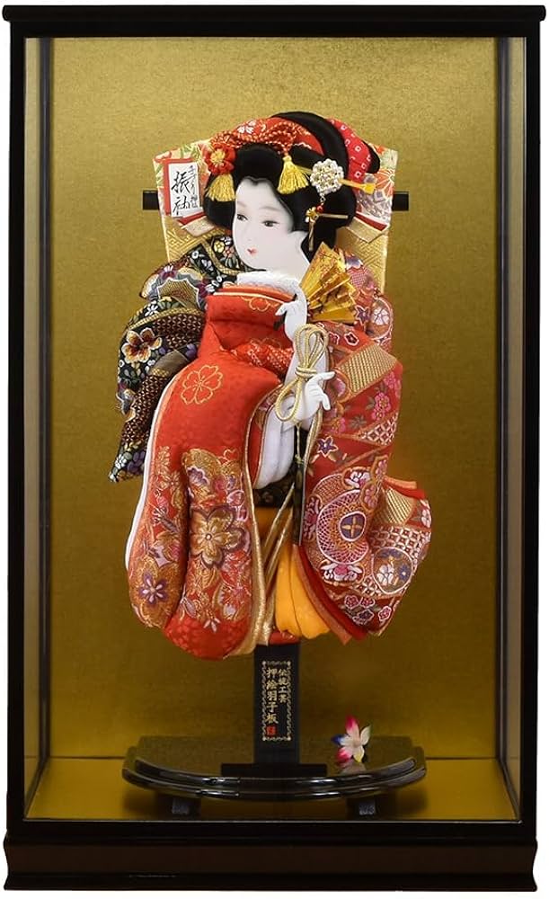 Amazon | 羽子板 お祝い 初正月 羽子板飾り ガラス ケース飾り 正月