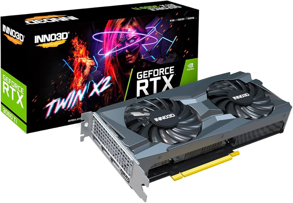 Amazon | INNO3D nVidia GeForce RTX 3060 Ti GPU Twin X2 LHR 8GB