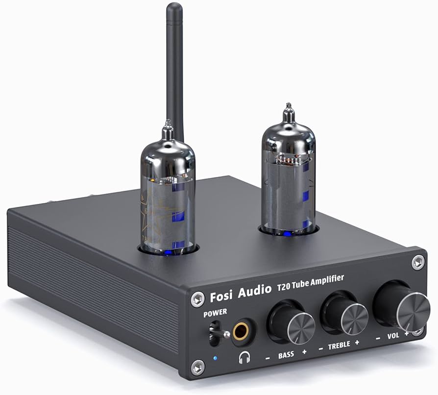 Amazon | Fosi Audio T20 Bluetooth 5.0真空管アンプ 100W TPA3116D2