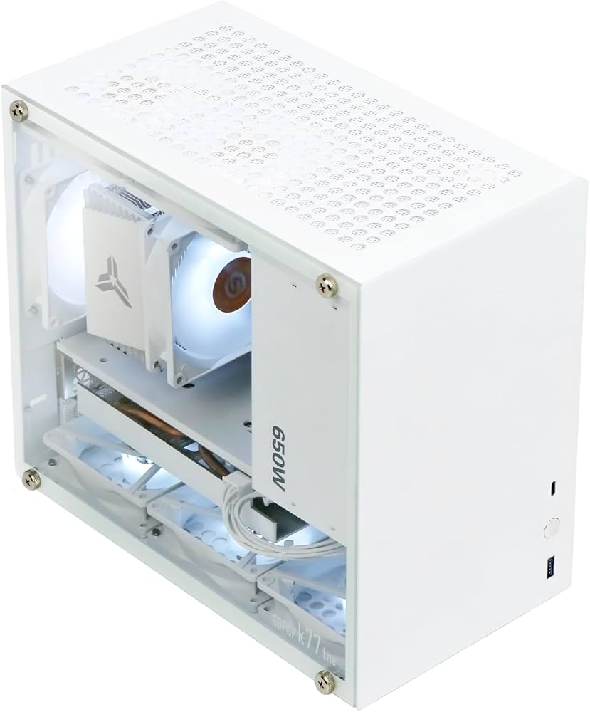 Amazon.co.jp: ITXミニケース - K77 LITE/強化ガラス製サイドパネル