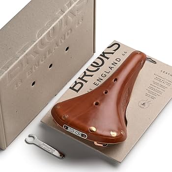 Amazon | BROOKS(ブルックス) レザーサドル 大きな銅製の鋲が特徴的な