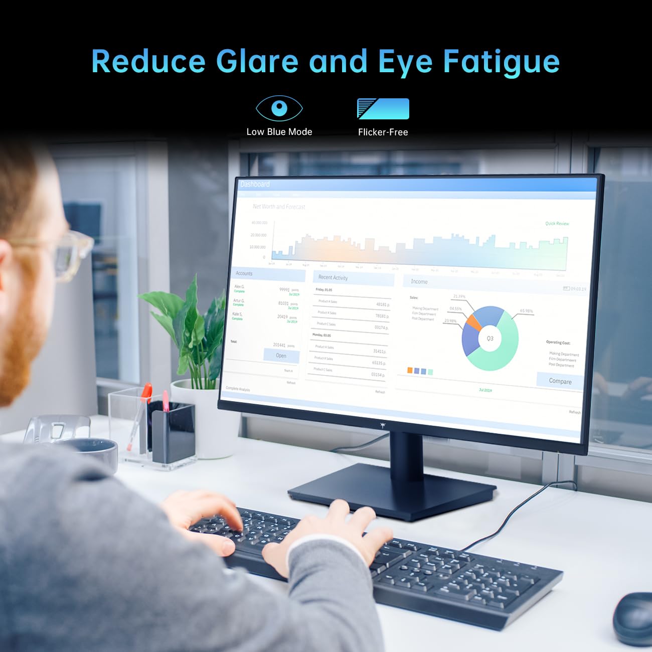 Amazon.co.jp: KTC 24インチ 1080P フルHD コンピューターモニター