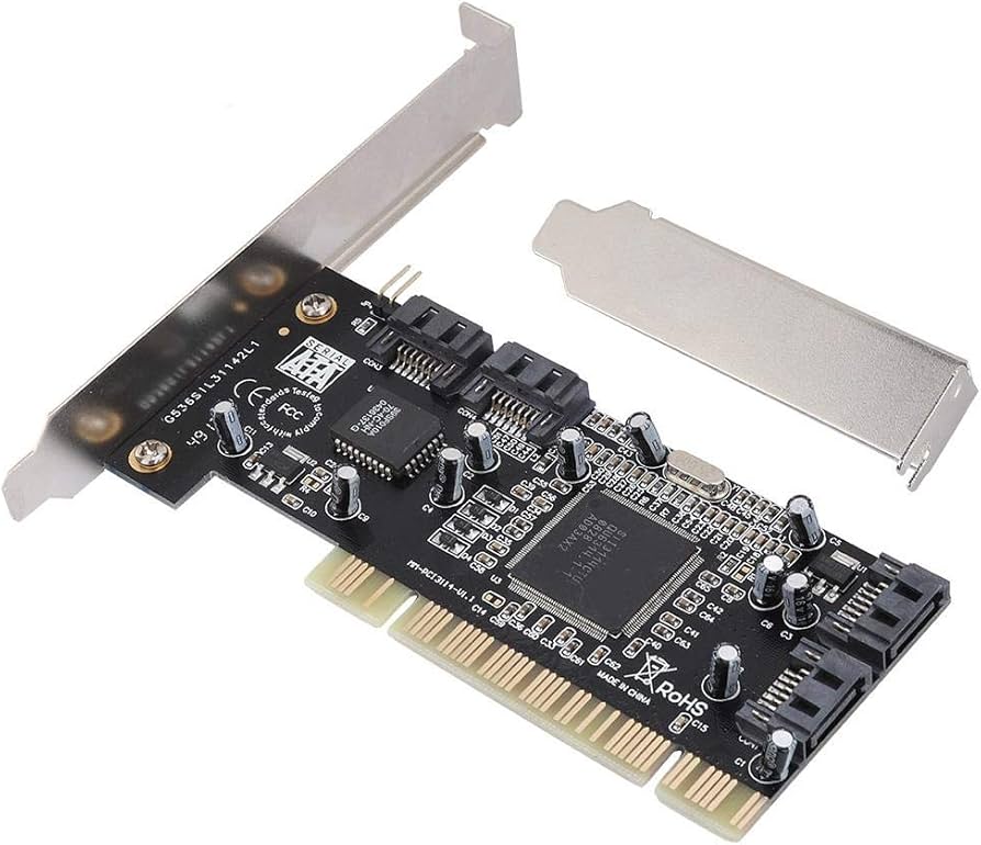 Amazon.co.jp: Fosa 拡張カード PCI 16X- 4ポートSATAライザーカード