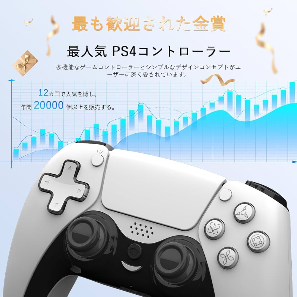 Amazon.co.jp: PS4コントローラー 【2024年度 先行発売】 Newluck ps4