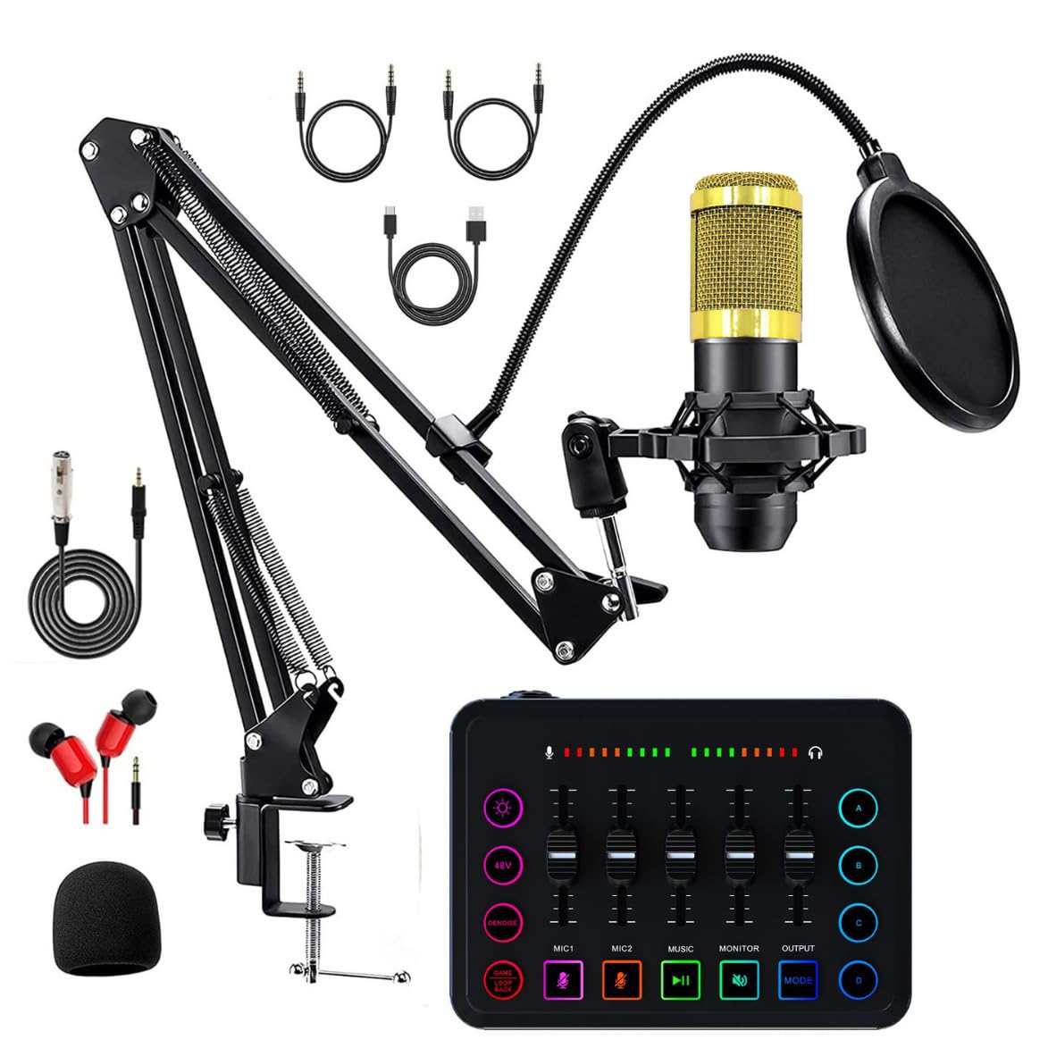 Amazon | カラオケセット家庭用 DJ ミキサー セット F9 ライブ