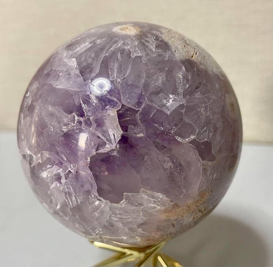 Amazon.co.jp: ジオード ピンクアメジスト スフィア パワーストーン