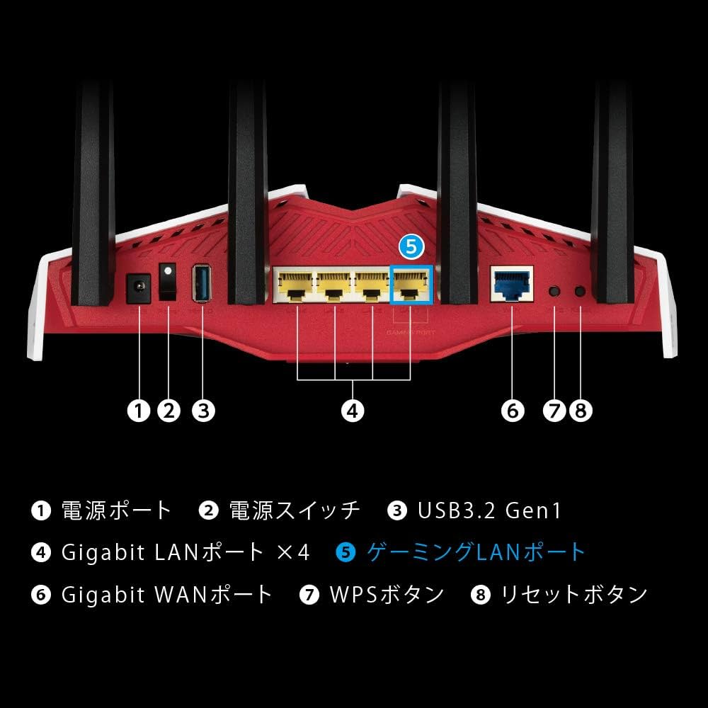 Amazon | ASUSTek WiFi 無線 ルーター WiFi6 4804+574Mbps デュアル