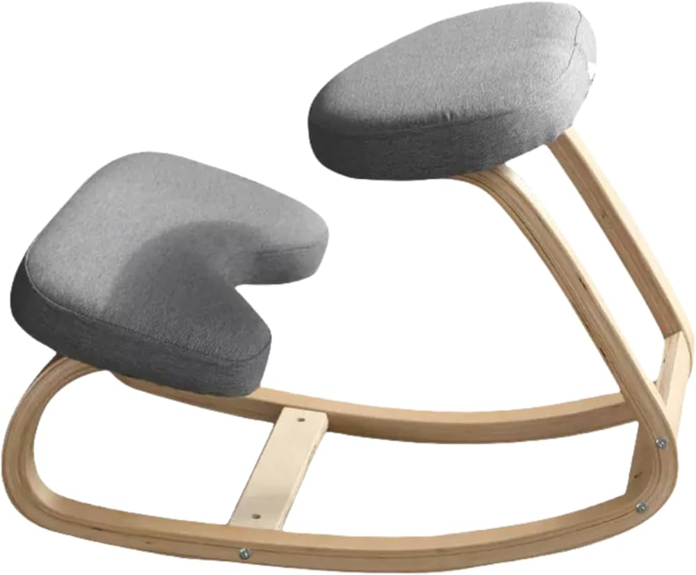 Amazon｜バランスチェア 木材 姿勢が良く学習椅子 腰痛対策 姿勢補助