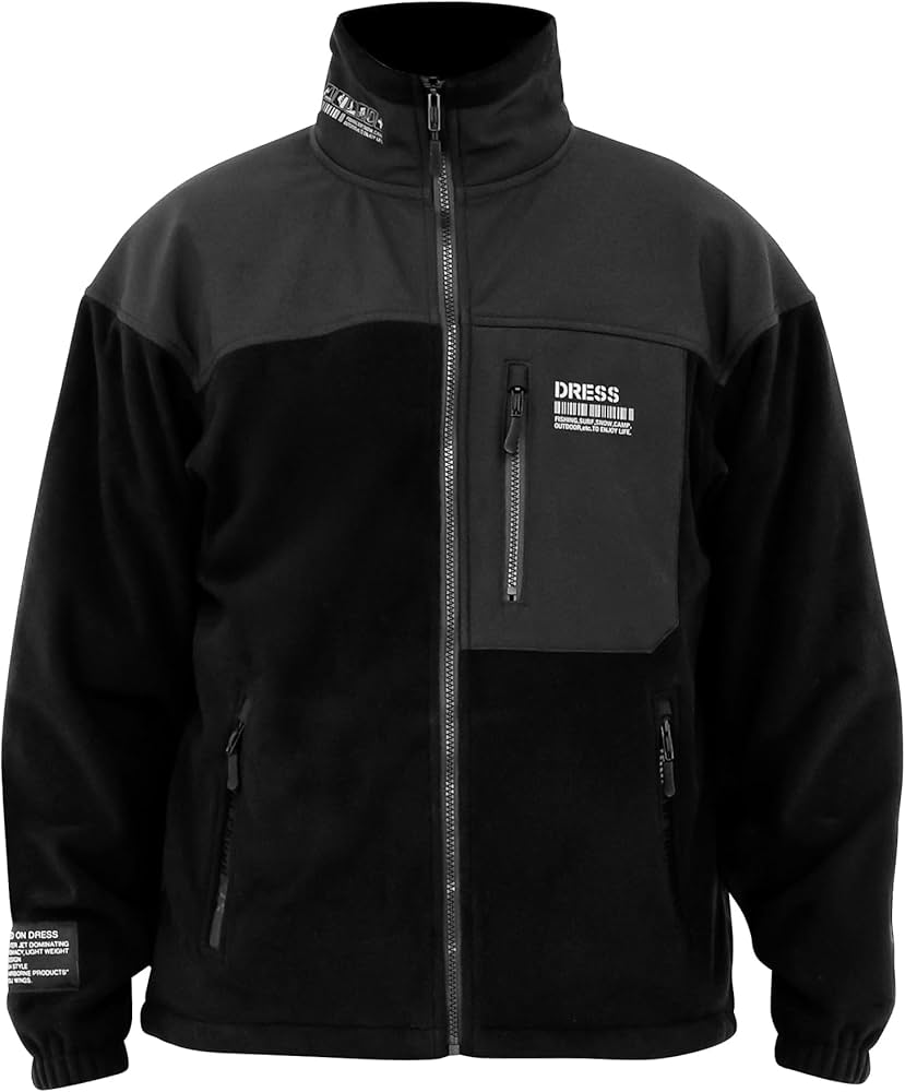 Amazon.co.jp: [ドレス] タクティカルフリースジャケット S 釣り 防寒