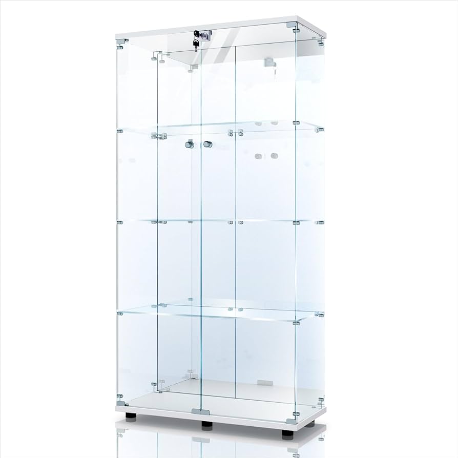 Amazon.co.jp: 生活グッズラボ ショーケース ガラスケース 背面ミラー