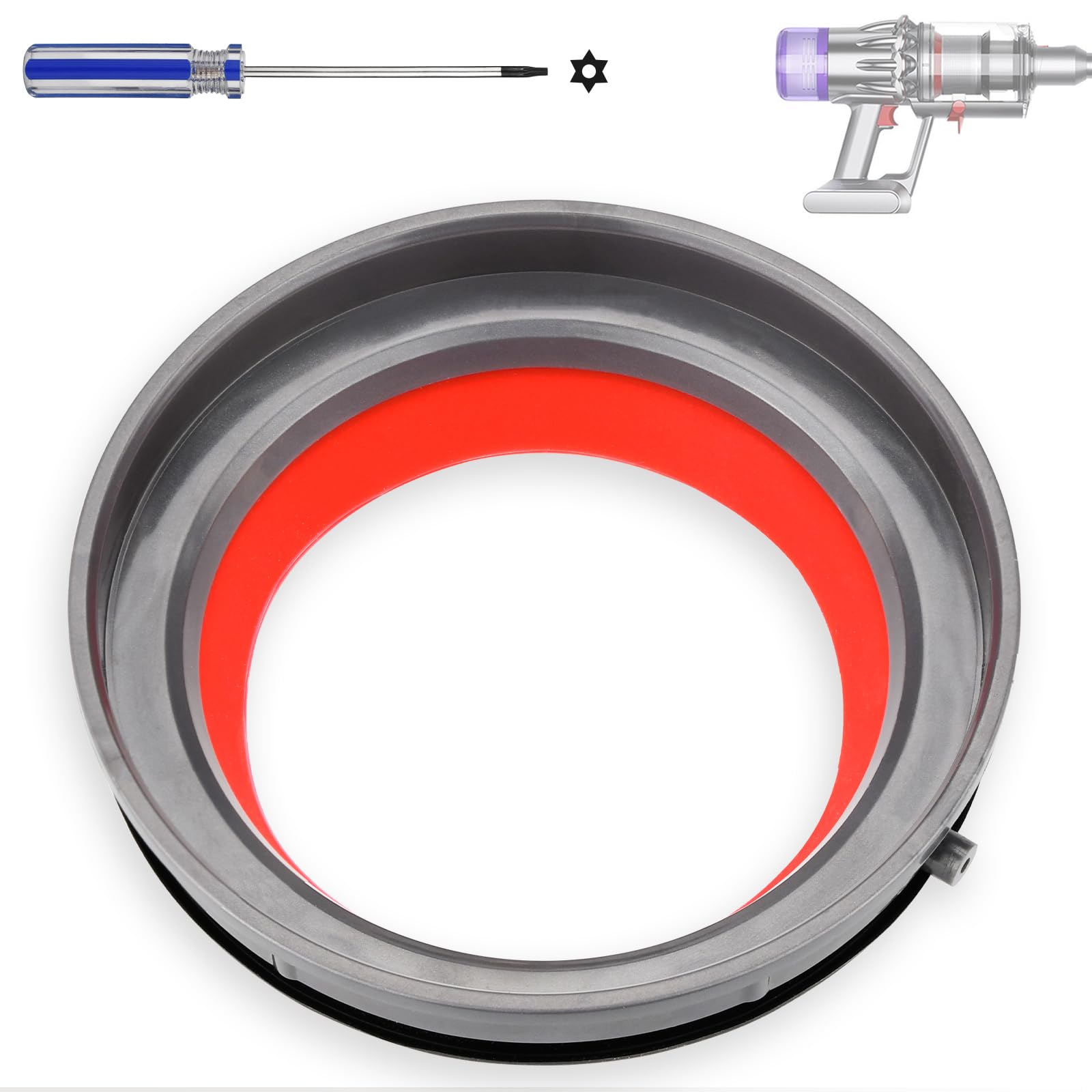 Amazon | ダイソン用 V12 SV18 SV20 ダストビントップ シールリング