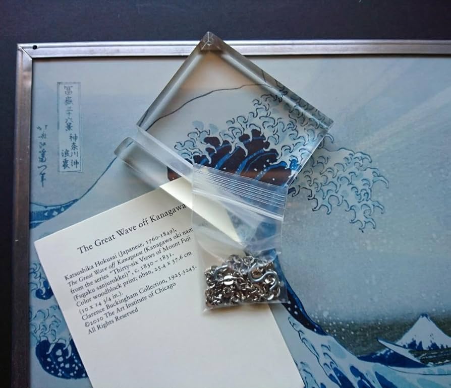 Amazon.co.jp: 葛飾北斎ステンドグラスGreat Wave富嶽三十六景 神奈川