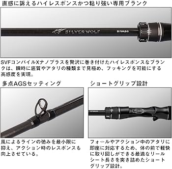 Amazon | ダイワ(DAIWA) チニングロッド SILVER WOLF(シルバーウルフ