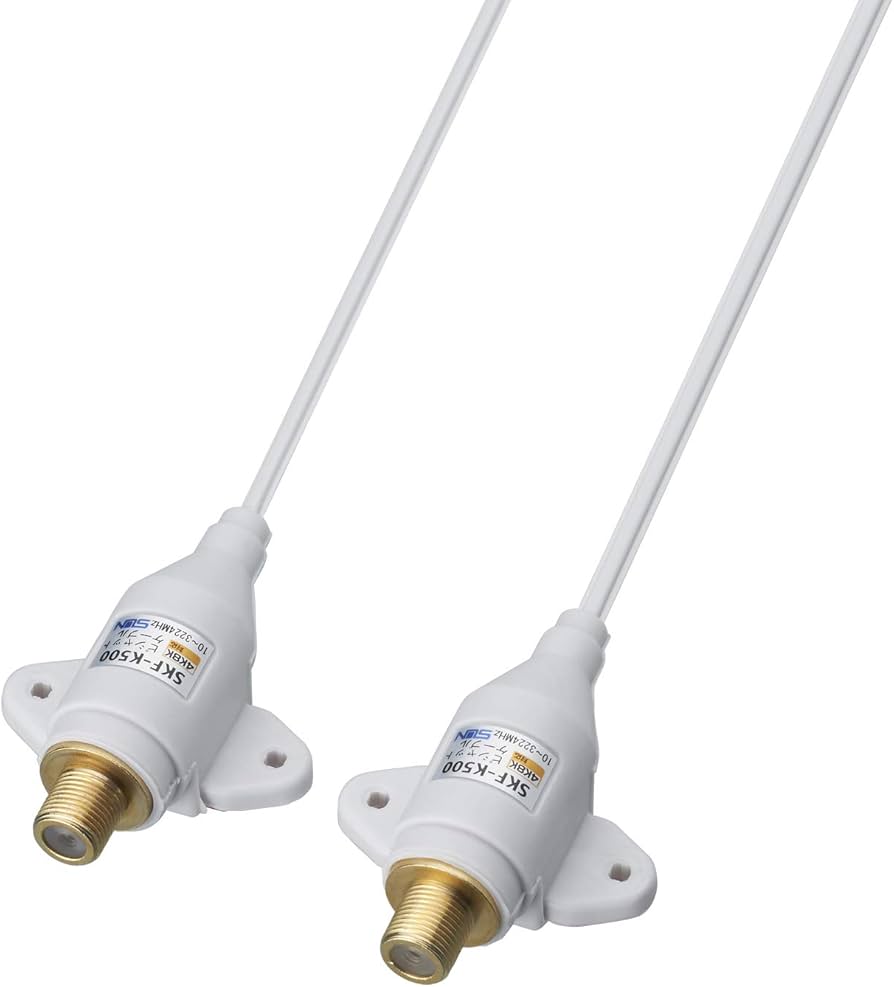 Amazon | サン電子 F形ピシャットケーブル SKF-K500 | SUN | アンテナ